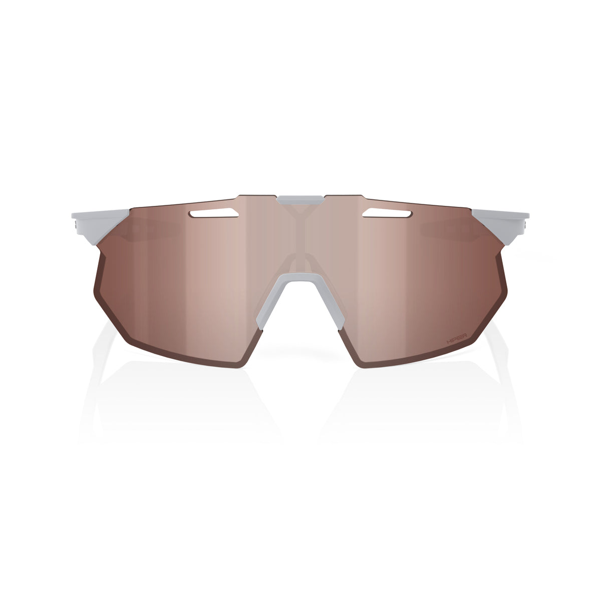 HYPERCRAFT SQ - Matte Stone Grey - HiPER Crimson Silver Mirror Lens